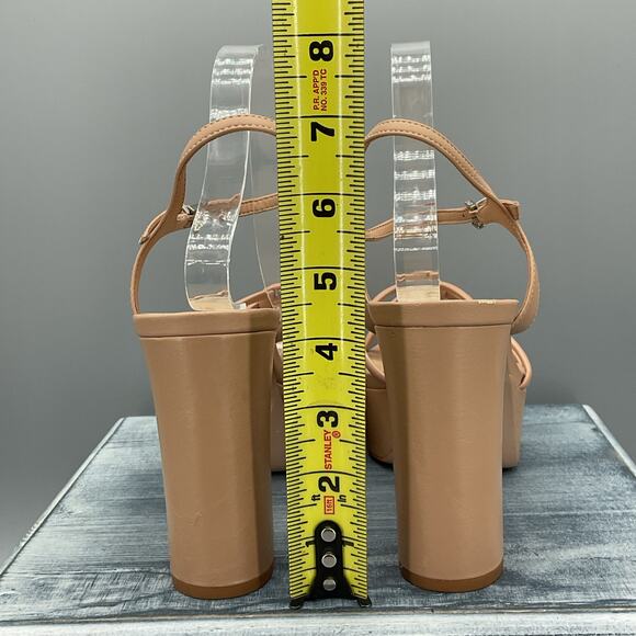 NEW Schutz Women’s Kelsie Platform Sandals Beige Size 9.5B - Picture 4 of 11